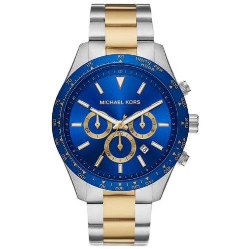 Michael Kors Men's Layton Two-tone/Blue Chronograph Watch - MK8825